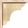 imageEkena Millwork COR06X08X08NEB01RWR 6quotW x 8quotD x 8quotH New Brighton Rough Sawn Corbel wBackplate Western Red Cedar4W Douglas Fir Rough Sawn