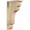 imageEkena Millwork COR06X08X08NEB01RWR 6quotW x 8quotD x 8quotH New Brighton Rough Sawn Corbel wBackplate Western Red Cedar4W Douglas Fir Rough Sawn