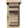 imageEkena Millwork COR06X08X08NEB01RWR 6quotW x 8quotD x 8quotH New Brighton Rough Sawn Corbel wBackplate Western Red Cedar4W Douglas Fir Rough Sawn