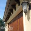 imageEkena Millwork COR06X08X08NEB01RWR 6quotW x 8quotD x 8quotH New Brighton Rough Sawn Corbel wBackplate Western Red Cedar8W Western Red Cedar Rough Sawn Corbel wBackplate