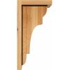 imageEkena Millwork COR06X08X08NEB01RWR 6quotW x 8quotD x 8quotH New Brighton Rough Sawn Corbel wBackplate Western Red Cedar8W Western Red Cedar Rough Sawn Corbel wBackplate