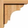 imageEkena Millwork COR06X08X08NEB01RWR 6quotW x 8quotD x 8quotH New Brighton Rough Sawn Corbel wBackplate Western Red CedarBeige