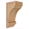 imageEkena Millwork CORW03X04X08DIRW Diane Recessed Wood Corbels 3 14quotW x 4quotD x 8quotH RubberwoodCherry