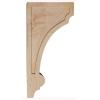 imageEkena Millwork CORW03X04X08DIRW Diane Recessed Wood Corbels 3 14quotW x 4quotD x 8quotH RubberwoodCherry