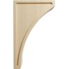 imageEkena Millwork CORW03X05X08LWRW Medium Lawson Wood Corbels 3quotW x 5 12quotD x 8quotH RubberwoodRubberwood