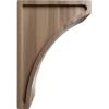 imageEkena Millwork CORW03X05X08LWRW Medium Lawson Wood Corbels 3quotW x 5 12quotD x 8quotH RubberwoodWalnut