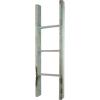 imageEkena Millwork DECR019X072X04LDRBR Vintage Farmhouse 5 Rung Ladder Barnwood Decor Collection 19quotW x 72quotH x 3 12quotD Weathered BrownChalk Dust White