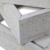 imageEkena Millwork DECR15SBSQOBBR Set of 3 Square Open Back Vintage Farmhouse Shadow Box Shelves Barnwood Decor Collection Weathered BrownChalk Dust White