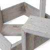 imageEkena Millwork DECR15SBSQOBBR Set of 3 Square Open Back Vintage Farmhouse Shadow Box Shelves Barnwood Decor Collection Weathered BrownChalk Dust White