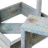 imageEkena Millwork DECR15SBSQOBBR Set of 3 Square Open Back Vintage Farmhouse Shadow Box Shelves Barnwood Decor Collection Weathered BrownDriftwood Blue