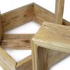 imageEkena Millwork DECR15SBSQOBBR Set of 3 Square Open Back Vintage Farmhouse Shadow Box Shelves Barnwood Decor Collection Weathered BrownNatural Barnwood