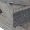 imageEkena Millwork DECR15SBSQOBBR Set of 3 Square Open Back Vintage Farmhouse Shadow Box Shelves Barnwood Decor Collection Weathered BrownReclaimed Grey