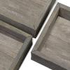 imageEkena Millwork DECR15SBSQOBBR Set of 3 Square Open Back Vintage Farmhouse Shadow Box Shelves Barnwood Decor Collection Weathered BrownReclaimed Grey
