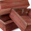 imageEkena Millwork DECR15SBSQOBBR Set of 3 Square Open Back Vintage Farmhouse Shadow Box Shelves Barnwood Decor Collection Weathered BrownSalvage Red