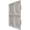imageEkena Millwork WP12X12ADWH 11 78quotW x 11 78quotH Adonis EnduraWall Decorative 3D Wall Panel Covers 098 Sq FtAged Copper