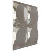 imageEkena Millwork WP12X12ADWH 11 78quotW x 11 78quotH Adonis EnduraWall Decorative 3D Wall Panel Covers 098 Sq FtBright Coat Chrome