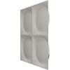imageEkena Millwork WP12X12ADWH 11 78quotW x 11 78quotH Adonis EnduraWall Decorative 3D Wall Panel Covers 098 Sq FtBright Coat Chrome