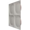 imageEkena Millwork WP12X12ADWH 11 78quotW x 11 78quotH Adonis EnduraWall Decorative 3D Wall Panel Covers 098 Sq FtBright Coat Copper