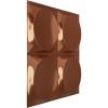 imageEkena Millwork WP12X12ADWH 11 78quotW x 11 78quotH Adonis EnduraWall Decorative 3D Wall Panel Covers 098 Sq FtBright Coat Copper