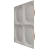 imageEkena Millwork WP12X12ADWH 11 78quotW x 11 78quotH Adonis EnduraWall Decorative 3D Wall Panel Covers 098 Sq FtBright Coat Gold