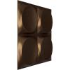 imageEkena Millwork WP12X12ADWH 11 78quotW x 11 78quotH Adonis EnduraWall Decorative 3D Wall Panel Covers 098 Sq FtMetallic Antique Brass