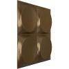 imageEkena Millwork WP12X12ADWH 11 78quotW x 11 78quotH Adonis EnduraWall Decorative 3D Wall Panel Covers 098 Sq FtMetallic Champagne Bronze