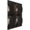 imageEkena Millwork WP12X12ADWH 11 78quotW x 11 78quotH Adonis EnduraWall Decorative 3D Wall Panel Covers 098 Sq FtMetallic Charcoal