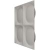 imageEkena Millwork WP12X12ADWH 11 78quotW x 11 78quotH Adonis EnduraWall Decorative 3D Wall Panel Covers 098 Sq FtMetallic Charcoal