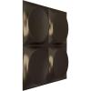 imageEkena Millwork WP12X12ADWH 11 78quotW x 11 78quotH Adonis EnduraWall Decorative 3D Wall Panel Covers 098 Sq FtMetallic Dark Bronze