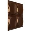 imageEkena Millwork WP12X12ADWH 11 78quotW x 11 78quotH Adonis EnduraWall Decorative 3D Wall Panel Covers 098 Sq FtMetallic Dark Copper
