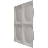 imageEkena Millwork WP12X12ADWH 11 78quotW x 11 78quotH Adonis EnduraWall Decorative 3D Wall Panel Covers 098 Sq FtMetallic Dark Steel