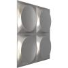 imageEkena Millwork WP12X12ADWH 11 78quotW x 11 78quotH Adonis EnduraWall Decorative 3D Wall Panel Covers 098 Sq FtMetallic Dark Steel