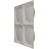 imageEkena Millwork WP12X12ADWH 11 78quotW x 11 78quotH Adonis EnduraWall Decorative 3D Wall Panel Covers 098 Sq FtMetallic Gold Rush