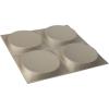 imageEkena Millwork WP12X12ADWH 11 78quotW x 11 78quotH Adonis EnduraWall Decorative 3D Wall Panel Covers 098 Sq FtMetallic Silver Metallic