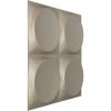 imageEkena Millwork WP12X12ADWH 11 78quotW x 11 78quotH Adonis EnduraWall Decorative 3D Wall Panel Covers 098 Sq FtMetallic Silver Metallic