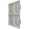 imageEkena Millwork WP12X12ADWH 11 78quotW x 11 78quotH Adonis EnduraWall Decorative 3D Wall Panel Covers 098 Sq FtUltraCover Satin Lagoon