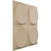 imageEkena Millwork WP12X12ADWH 11 78quotW x 11 78quotH Adonis EnduraWall Decorative 3D Wall Panel Covers 098 Sq FtUltraCover Satin Smokey Beige