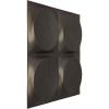 imageEkena Millwork WP12X12ADWH 11 78quotW x 11 78quotH Adonis EnduraWall Decorative 3D Wall Panel Covers 098 Sq FtUniversal Aged Metallic Weathered Steel