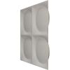 imageEkena Millwork WP12X12ADWH 11 78quotW x 11 78quotH Adonis EnduraWall Decorative 3D Wall Panel Covers 098 Sq FtUniversal Metallic Champagne Mist