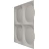imageEkena Millwork WP12X12ADWH 11 78quotW x 11 78quotH Adonis EnduraWall Decorative 3D Wall Panel Covers 098 Sq FtUniversal Metallic Pearl Mist