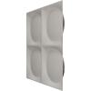 imageEkena Millwork WP12X12ADWH 11 78quotW x 11 78quotH Adonis EnduraWall Decorative 3D Wall Panel Covers 098 Sq FtUniversal Metallic Rustic Mist