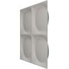 imageEkena Millwork WP12X12ADWH 11 78quotW x 11 78quotH Adonis EnduraWall Decorative 3D Wall Panel Covers 098 Sq FtUniversal Pearl Metallic Sea Mist