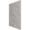 imageEkena Millwork WP12X12COWH 11 78quotW x 11 78quotH Cole EnduraWall Decorative 3D Wall Panel Covers 098 Sq Ft  WhiteBright Coat Aluminum