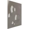 imageEkena Millwork WP12X12COWH 11 78quotW x 11 78quotH Cole EnduraWall Decorative 3D Wall Panel Covers 098 Sq Ft  WhiteBright Coat Chrome