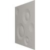 imageEkena Millwork WP12X12COWH 11 78quotW x 11 78quotH Cole EnduraWall Decorative 3D Wall Panel Covers 098 Sq Ft  WhiteBright Coat Copper