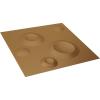 imageEkena Millwork WP12X12COWH 11 78quotW x 11 78quotH Cole EnduraWall Decorative 3D Wall Panel Covers 098 Sq Ft  WhiteBright Coat Gold