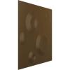 imageEkena Millwork WP12X12COWH 11 78quotW x 11 78quotH Cole EnduraWall Decorative 3D Wall Panel Covers 098 Sq Ft  WhiteMetallic Champagne Bronze