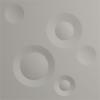 imageEkena Millwork WP12X12COWH 11 78quotW x 11 78quotH Cole EnduraWall Decorative 3D Wall Panel Covers 098 Sq Ft  WhiteMetallic Charcoal