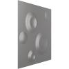 imageEkena Millwork WP12X12COWH 11 78quotW x 11 78quotH Cole EnduraWall Decorative 3D Wall Panel Covers 098 Sq Ft  WhiteMetallic Dark Steel