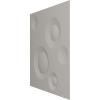 imageEkena Millwork WP12X12COWH 11 78quotW x 11 78quotH Cole EnduraWall Decorative 3D Wall Panel Covers 098 Sq Ft  WhiteMetallic Silver Metallic